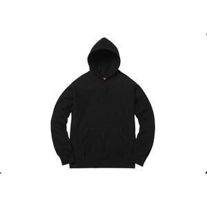Supreme Embossed Logo Hooded Sweatshirt Black Medium